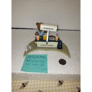 Teddy Lanes Faithful Fuzzies Posting The Frame Figurine Bowling Bear